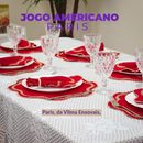 Kit Jogo Americano com Bordado de 4 Lugares 6Lugares 8Lugares 12Lugares Mesa Posta com Guardanapos - Natal