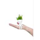 Kit 3 Mini Vasinhos com Planta FLOR artificial Enfeite Bob Robert para Decoração Casa vaso de plástico tamanho mini 6 cm