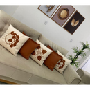 Kit 05 Capa de Almofada suede Bordada PROMOÇÃO