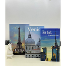 Conjunto de Caixa Livro Decorativa Organizadora Para Joias e Documentos 3pcs Papel