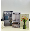 Conjunto de Caixa Livro Decorativa Organizadora Para Joias e Documentos 3pcs Papel