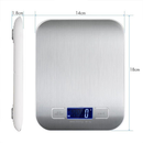 Balança Digital Cozinha Inox Alta Precisão Escala 1g - 1g À 10kg Pilhas Inclusas