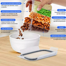 Kit 21 Potes Herméticos Empilháveis Quadrado Resistente Plástico Cozinha Dispensa Alimentos e Bebida