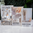 Conjunto de Caixa Livro Decorativa Organizadora Para Joias e Documentos 3pcs Papel