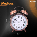 Relógio Despertador de Cabeceira e Mesa Analógico Vintage Antigo Clássico Retro Led