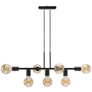 Lustre Pendente Industrial 7 Lâmpadas 68cm Metal Moderno Decorativo Bivolt