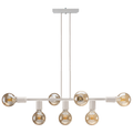 Lustre Pendente Industrial 7 Lâmpadas 68cm Metal Moderno Decorativo Bivolt