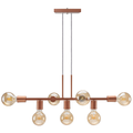 Lustre Pendente Industrial 7 Lâmpadas 68cm Metal Moderno Decorativo Bivolt