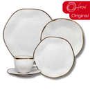 Aparelho de Jantar e Chá Porcelana 20 peças Ryo Maresia Jogo de Pratos e Xícaras Oxford
