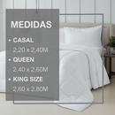 Edredom Casal Queen King Dupla Face Toque Pluma 100% Algodão Tecido Macio Conforto de Hotel Premium