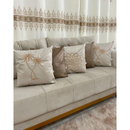 Kit 05 Capa de Almofada suede Bordada PROMOÇÃO
