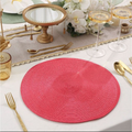 Novo Kit 2/4/8 Jogo Americano Redondo Jantar para Mesa Posta, Descanso de Prato Elegante