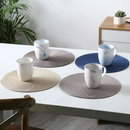 Novo Kit 2/4/8 Jogo Americano Redondo Jantar para Mesa Posta, Descanso de Prato Elegante