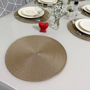 Novo Kit 2/4/8 Jogo Americano Redondo Jantar para Mesa Posta, Descanso de Prato Elegante
