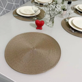 Novo Kit 2/4/8 Jogo Americano Redondo Jantar para Mesa Posta, Descanso de Prato Elegante