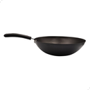 Frigideira Wok Antiaderente Tipo Chinesa Funda 30,5 Cm 3,5 Litros Aço Carbono Não Gruda