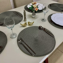 Novo Kit 2/4/8 Jogo Americano Redondo Jantar para Mesa Posta, Descanso de Prato Elegante