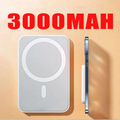 Carregador Portátil Indução para iPhone/Android Magsafe Sem fio Bateria Carga 5000mAH/10000mah