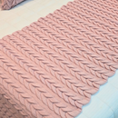 Kit Peseira Manta Tricot Sofá Cama Casal Queen King Aconchego Home Decor + 2 Capas Almofadas