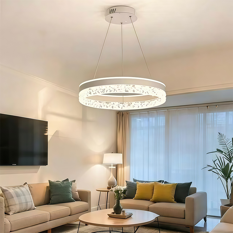 Lustre Pendente LED Cristal Premium 57W - Dourado | Iluminação Forte e Design Luxuoso para Sala, Quarto e Cozinha