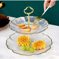 Petisqueira de Doces e Petiscos de múltiplos andares – Decorativa para Mesa Posta, Festas e Chá da Tarde