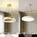 Lustre Pendente LED Cristal Premium 57W - Dourado | Iluminação Forte e Design Luxuoso para Sala, Quarto e Cozinha
