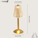 Lâmpada Abajur Mesa Com Barra Led Sensor Toque De Luz Quarto Sem Fio 3 Cores Luminária LED Moderno