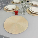 Novo Kit 2/4/8 Jogo Americano Redondo Jantar para Mesa Posta, Descanso de Prato Elegante