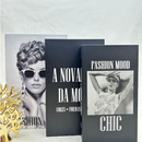 Conjunto de Caixa Livro Decorativa Organizadora Para Joias e Documentos 3pcs Papel