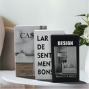 Conjunto de Caixa Livro Decorativa Organizadora Para Joias e Documentos 3pcs Papel