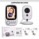 Baba Eletrônica VB603 Com Monitor Visão Noturna, Câmera c/ Audio Sensor de Temperatura