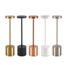 Luminária de Mesa Led Abajur Cabeceira Escrivaninha LED 3 em 1 Recarregável Tipo C Preto Cromado Dourado
