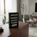 Conjunto 3 Livros Caixa Porta Objetos Decorativo - Familia - Fashion - Amor
