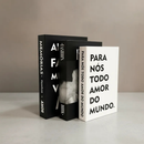 Conjunto 3 Livros Caixa Porta Objetos Decorativo - Familia - Fashion - Amor
