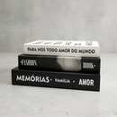 Conjunto 3 Livros Caixa Porta Objetos Decorativo - Familia - Fashion - Amor
