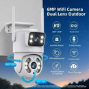 Câmera de segurança YOOSEE IP66 Wi-Fi com lente dupla e sensor de movimento 360° YIHAN