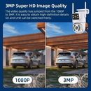 Câmera de segurança YOOSEE IP66 Wi-Fi com lente dupla e sensor de movimento 360° YIHAN